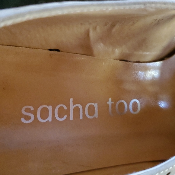 Sasha too beige suede lace up shoes sz 7 1/2 - Picture 4 of 5